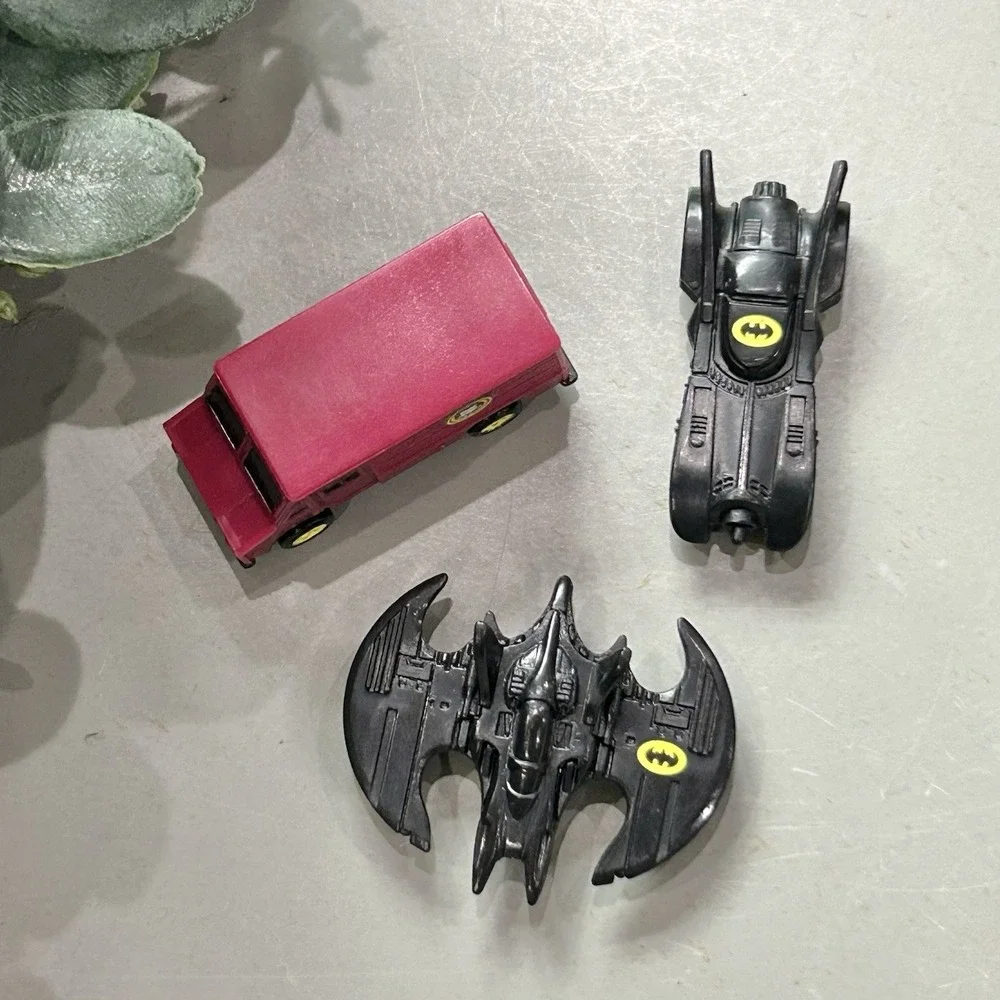 ERTL Micro Size Batmobile Batwing Joker‎ Van DC Comics 3-Pack Collection 1989